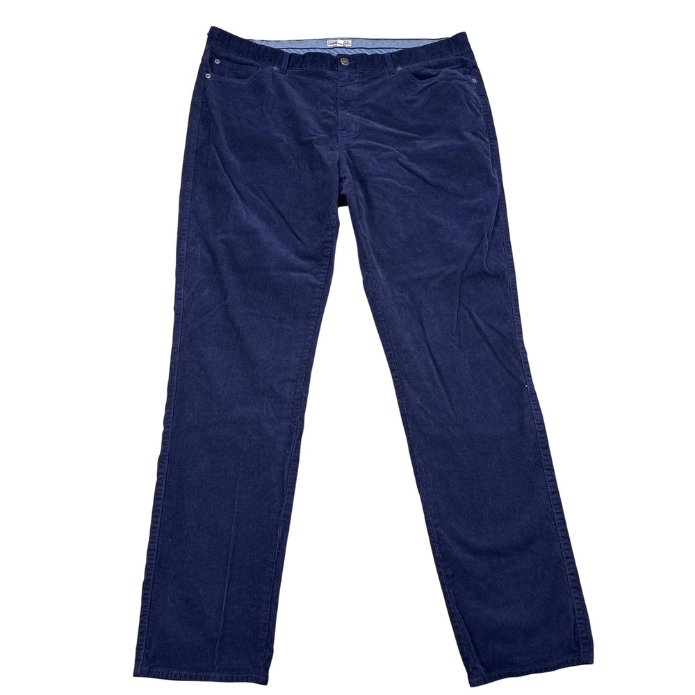 Peter Millar Corduroy Pants Mens Size 40 Navy Blue Golf Country Club Preppy